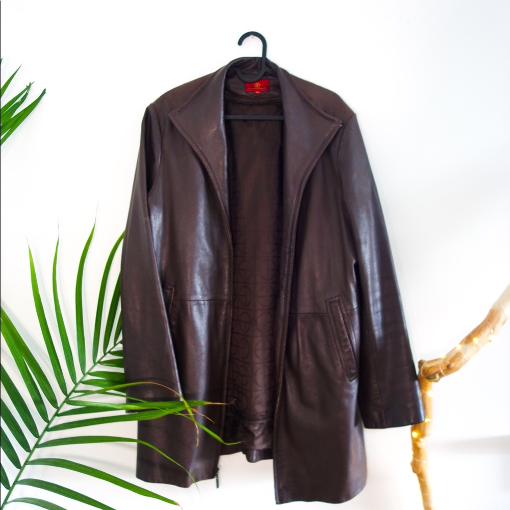 Vintage Cole Haan Brown Leather Jacket